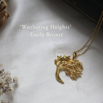 Wuthering Heights Windswept Tree Pendant Necklace