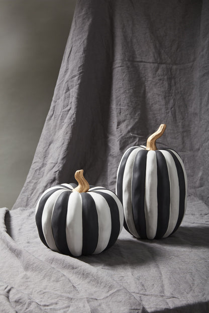 Otho Ceramic Pumpkin - Black & White Matte Finish (Short)