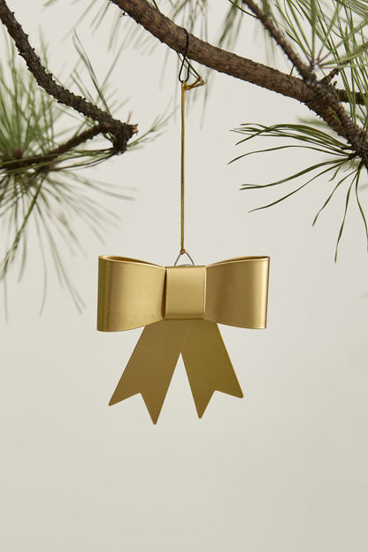 Perfect Bow Metal Ornaments - Gold (Set of 6)