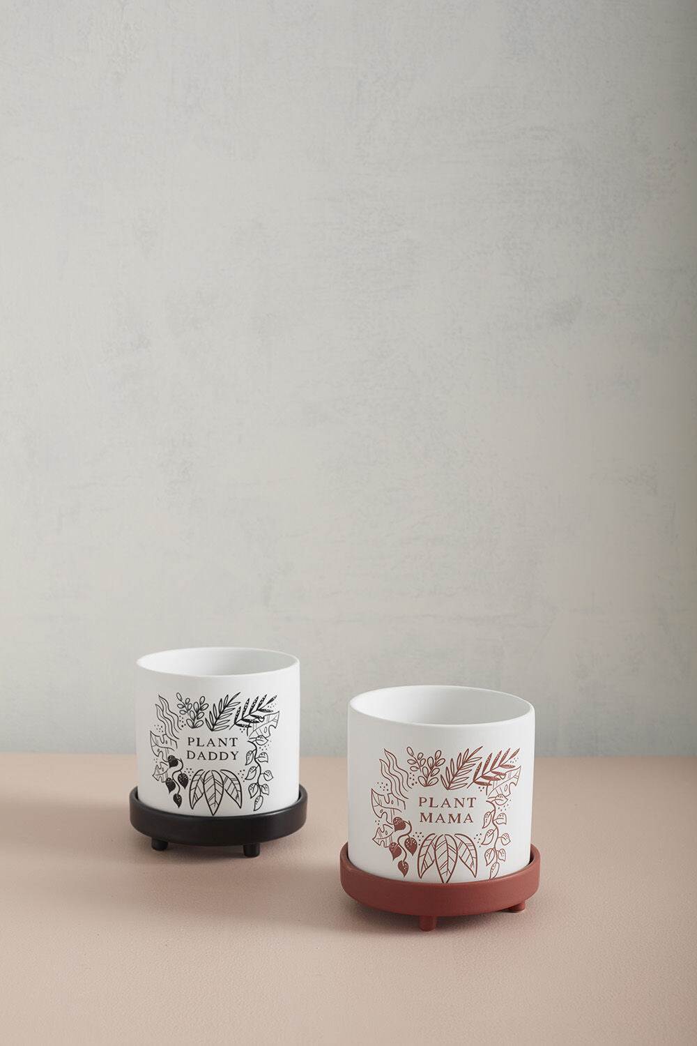 Plant Mama Ceramic Planter with Drainage Saucer